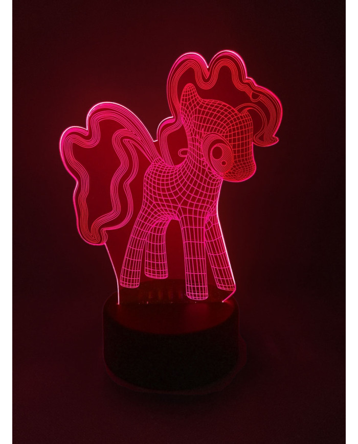 Lampe Led 3D Little Poney