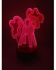 Lampe Led 3D Little Poney