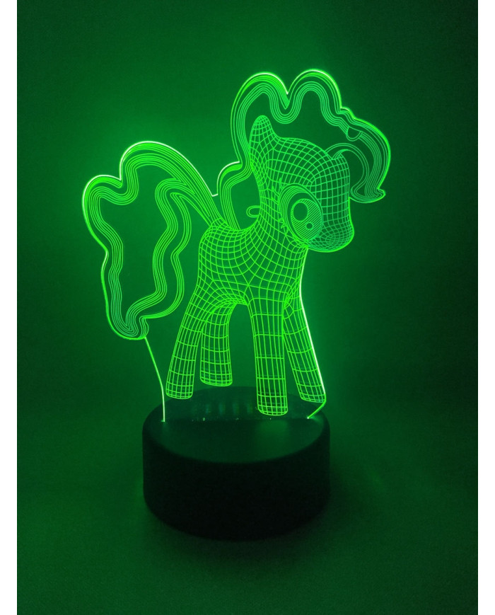 Lampe Led 3D Little Poney
