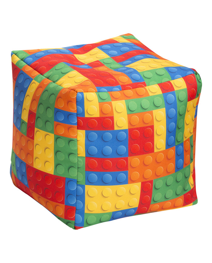 Repose pieds Cube Bricks