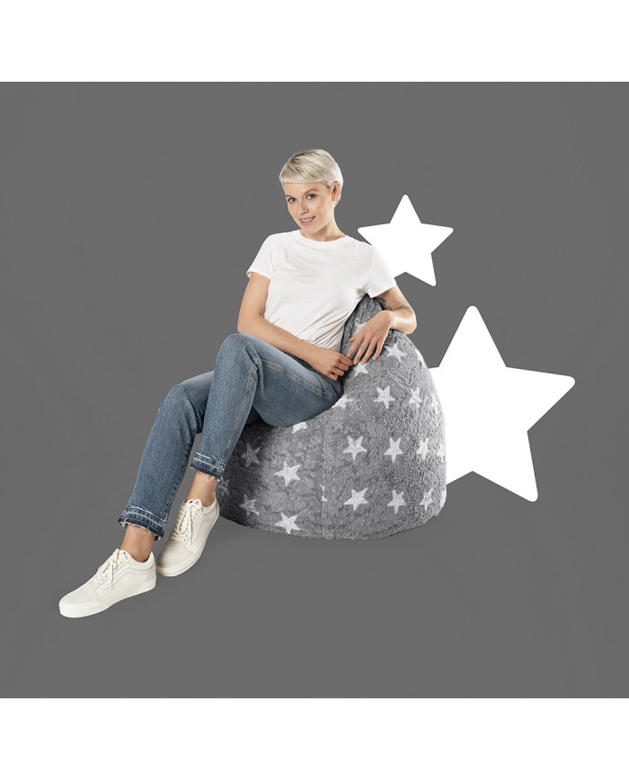 Pouf Fluffy Stars XL