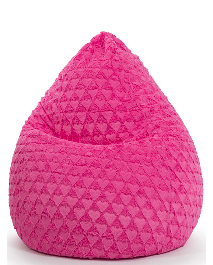 Pouf Fluffy Hearts XL