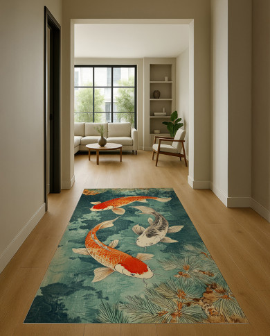 Carpes dans une marre