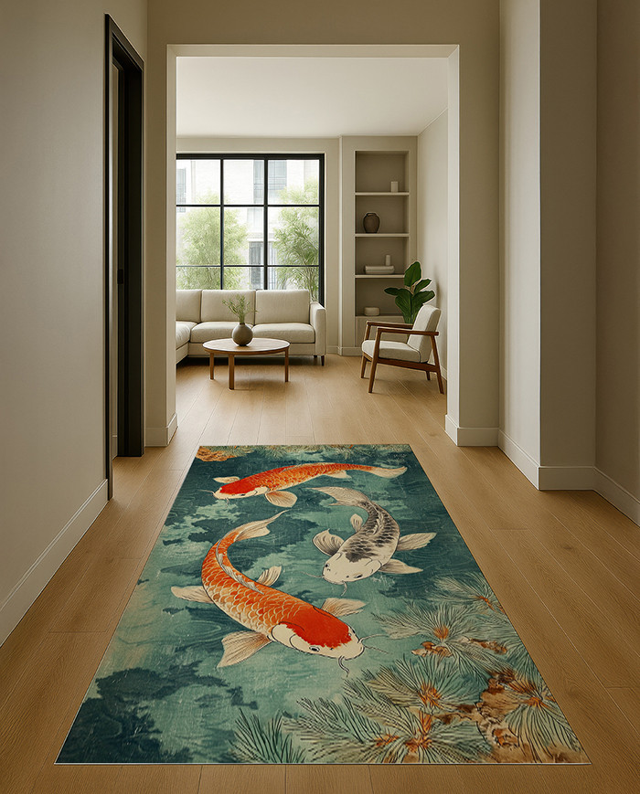 Carpes dans une marre