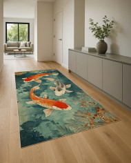 Carpes dans une marre